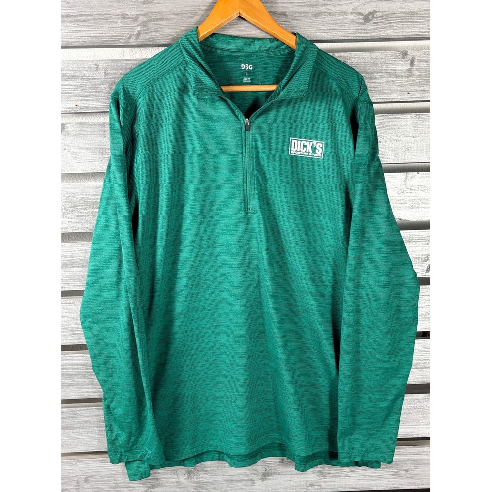 Dicks Sporting Goods Shirt Mens 1/4 Zip Pullover Uniform Work Employee Large DSG